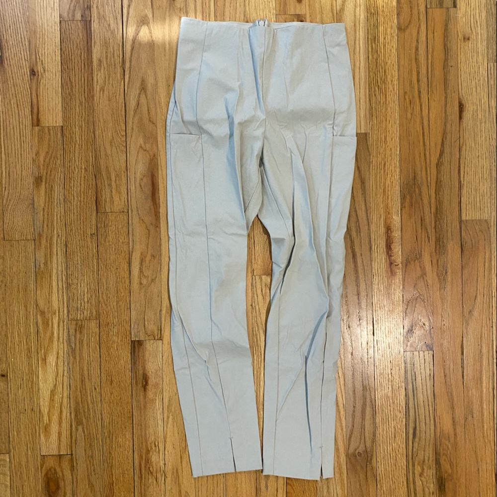 Athleta White Back Zipper Dress Pants with Pockets